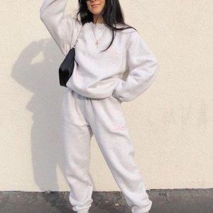 White Sweats Full Outfit